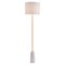 Modern Home 63&#x22; White and Gold Marble Base Floor Lamp